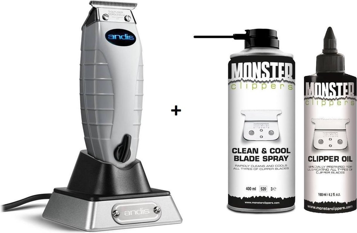 Andis T Outliner Trimmer + Monster Care Pack