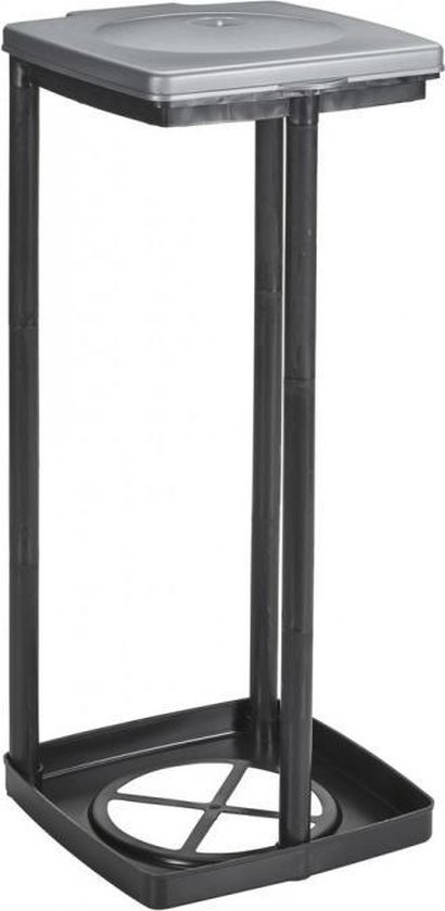Sunware - Quadra vuilniszakhouder 120L zwart - 28 x 31 x 6,5 cm