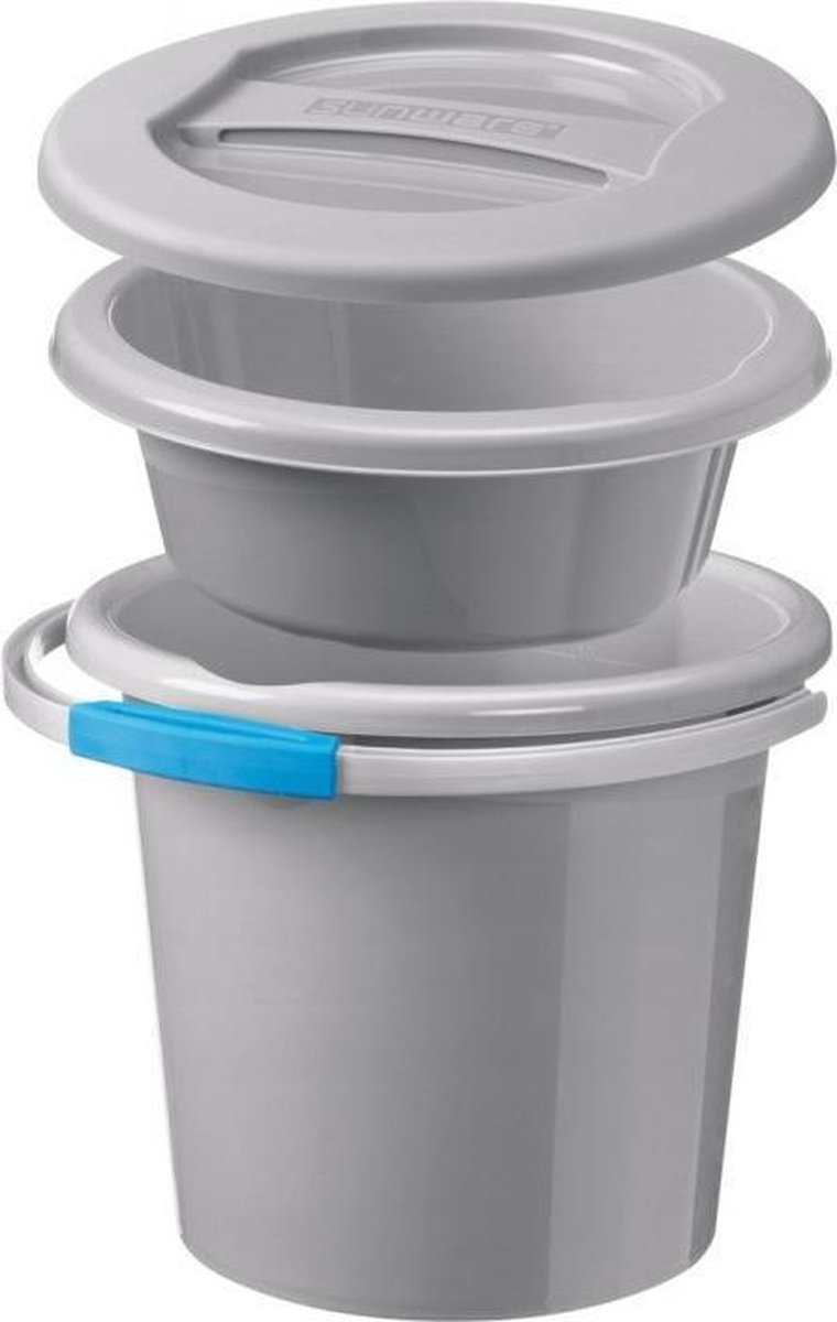 Goedkoopste Sunware - Water-line emmer set 12L grijs