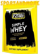 F2 Full Force-Nutrition - Simple Whey - Economical From High Quality Whey - 3 kg - 84 porties - Vanilla - Vanille