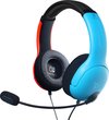 foto van PDP Gaming LVL40 Stereo Gaming Headset - Nintendo Switch - Blauw/Rood