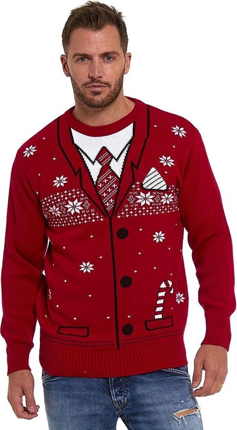 Foute Kersttrui Heren - Christmas Sweater "Keurig Kerst" - Kerst trui Mannen Maat M