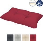Beautissu loungekussen XLuna – rugkussen rood 50x40 cm kussen in matraskussen kwaliteit