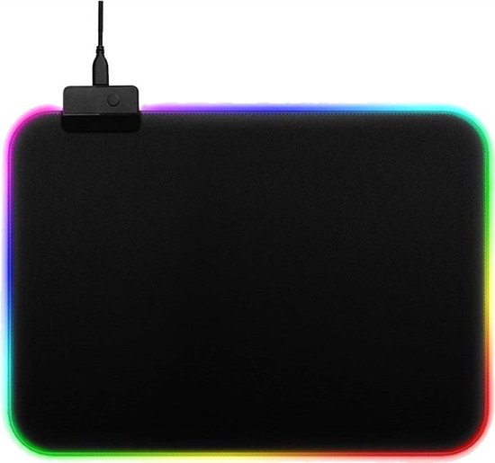 Gaming muismat met verlichting | Muismat met LED | Anti-slip RGB | Waterproof | 25... | bol.com