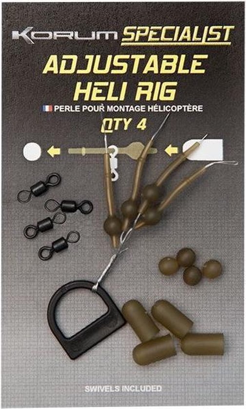 Korum adjustable heli rig | 4 sets | bol.com