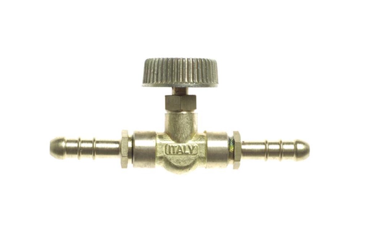 GIMEG SLANGVERBINDINGSTUK MET KRAAN 8MM