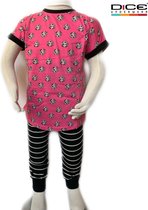 Dice Underwear meisjes Pyjama Hondjes fuchsia maat 86/92