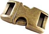 Paracord  metalen buckle / sluiting - Bronze - 40mm- 3 stuks