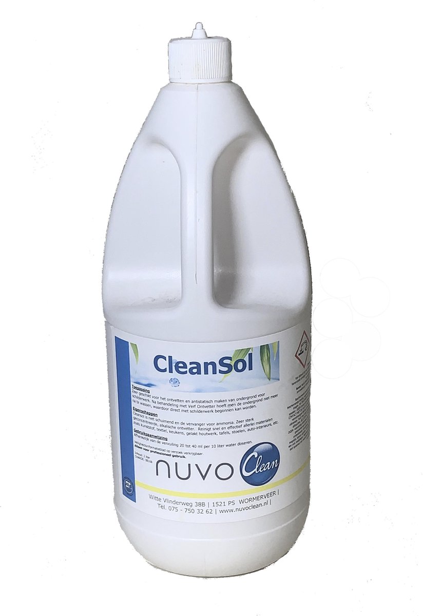 NuvoClean Cleansol - Eco Verfontvetter - 2000ml - Nuvoclean