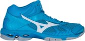 Mizuno Wave Bolt 7 Mid Lichtblauw / Wit maat 50