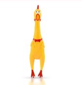 Schreeuwende Kip - Piep - Screaming Chicken - 16 x 5cm - Hondenspeelgoed - Grappig - Rubber - 1 Stuk