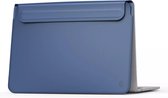 Skin Pro II Sleeve | Lederen Laptop Hoes | Geschikt voor Macbook Pro & Air 13 inch (13,3'') | Magneet Sluiting | Ultra Dun | Cadeau voor man & vrouw | Blauw