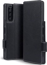 Sony Xperia 5 Bookcase hoesje - CaseBoutique - Effen Zwart - Kunstleer