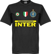 Inter Milan Team T-Shirt  - Zwart  - XS