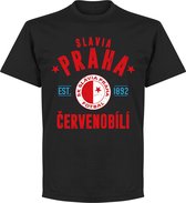 Slavia Praag Established T-Shirt - Zwart - XS