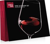 Vacu Vin Wijnaccessoire set - 6 delig - Vacuüm Wijnpomp - 2 Wijnstoppers - Wijnkoeler - Kurkentrekker - Wijnschenker - Geschenkdoos