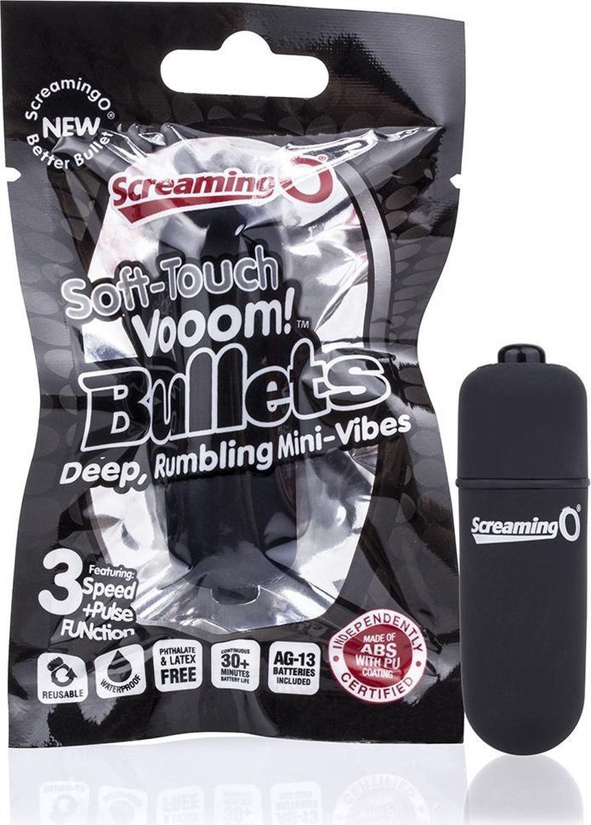 The Screaming O - Soft Touch Vooom Bullet Zwart