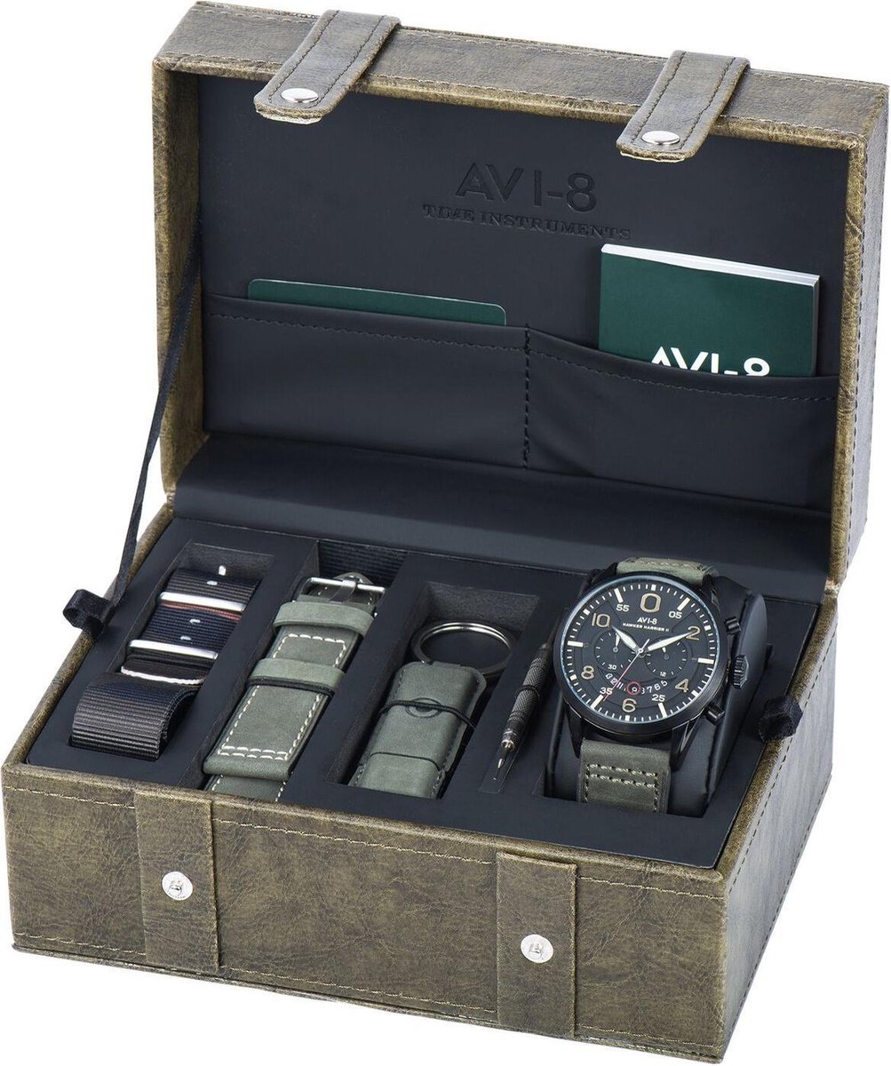 AVI 8 Luxe gift box met Hawker Harrier II Herenhorloge bol