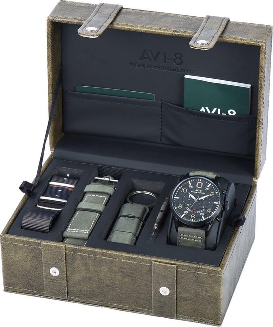 AVI-8 Luxe gift box met Hawker Harrier II Herenhorloge | bol.com