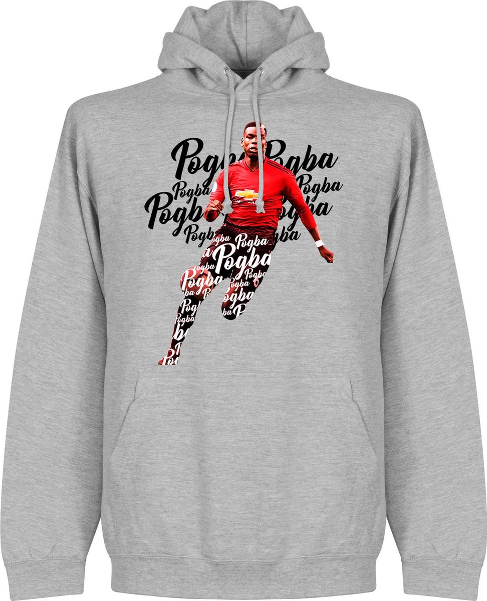 Pogba Script Hoodie - Grijs - Kinderen - 92/98