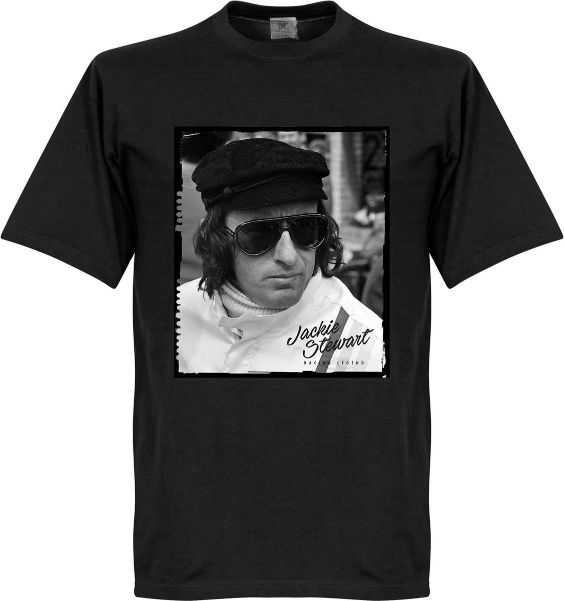 Jackie Stewart Portrait T-Shirt - Zwart - XS