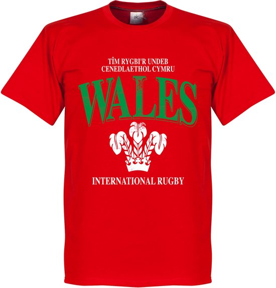Wales Rugby T-Shirt - Rood - Kinderen - 92/98