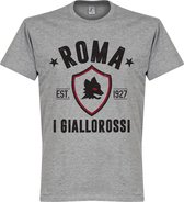 AS Roma Established T-Shirt - Grijs  - M