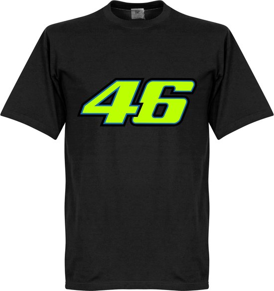 Valentino Rossi 46 T-Shirt - Zwart  - XS