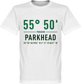 Celtic Parkhead Coördinaten T-Shirt - Wit - XXXL