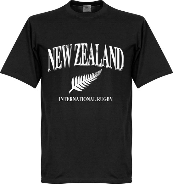 Nieuw Zeeland Rugby T-Shirt - Zwart - 4XL