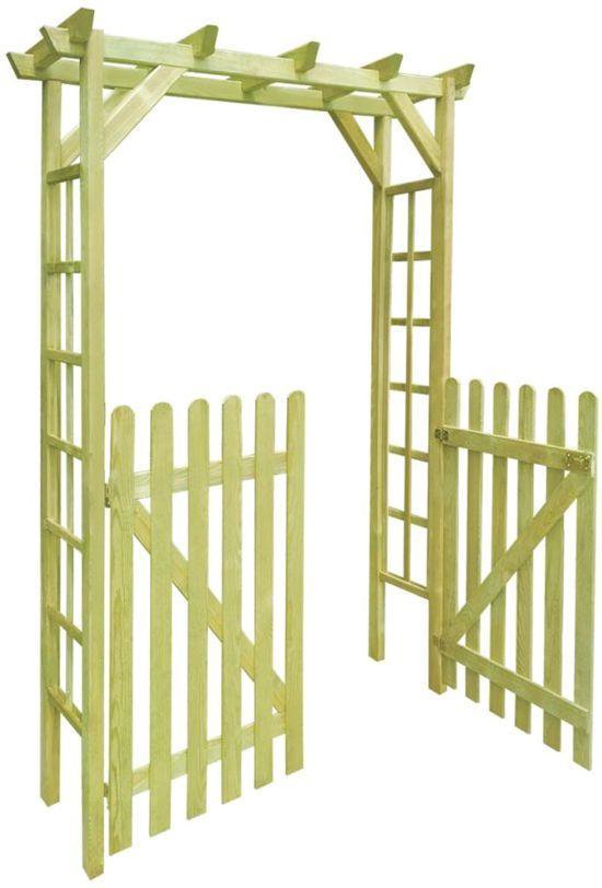 Houten Rozenboog (INCL tuinhandschoenen) Pergola Tuin 150x50x200 cm