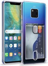 Card Back cover voor Huawei Mate 20 Pro | Transparant | Soft TPU Siliconen | Shockproof | Pasjeshouder | Wallet