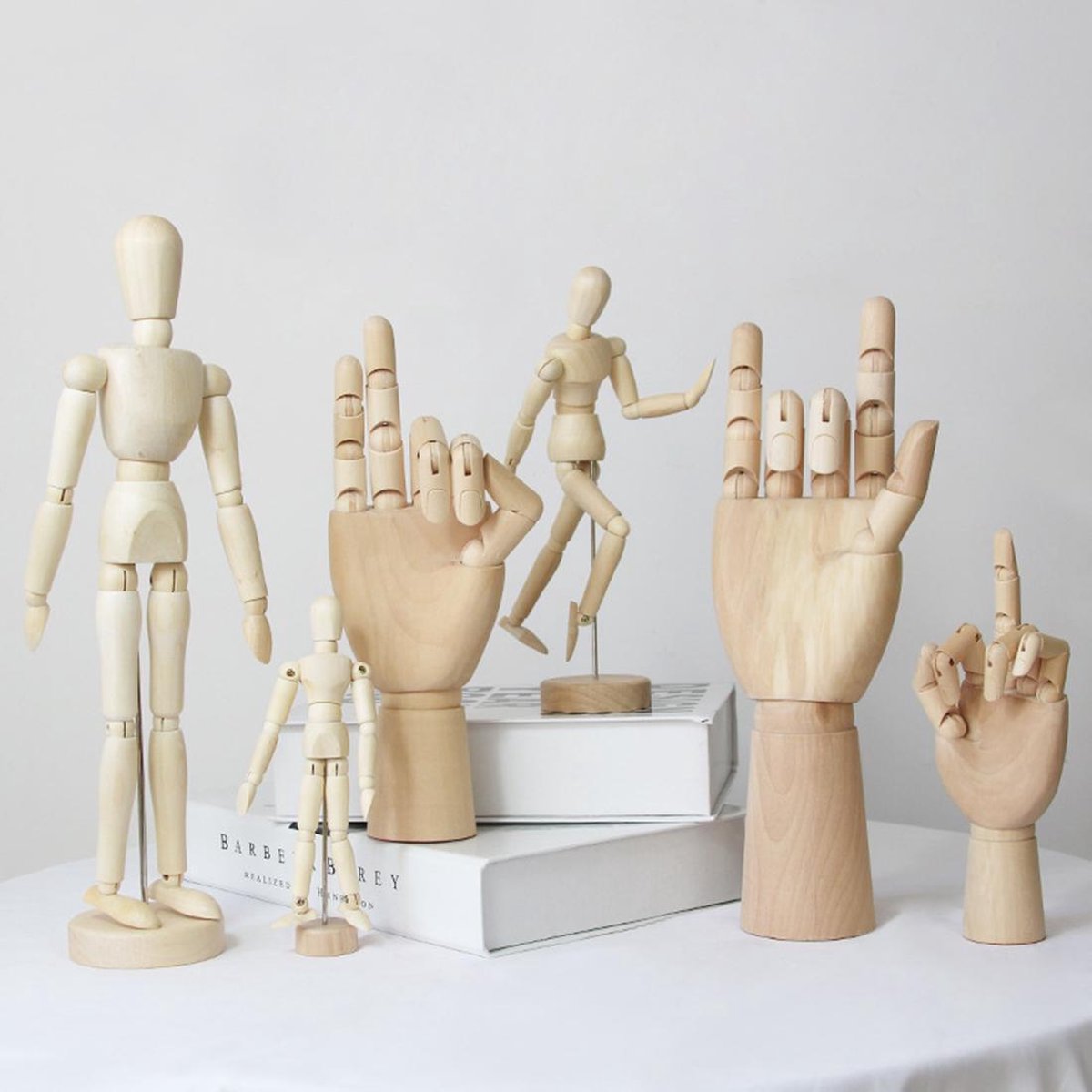 Houten ledenpop mini - 14CM - Teken model poppetje - Hulpmiddel om mensen te tekenen — cadeau in Spellen & Speelgoed - foto 4