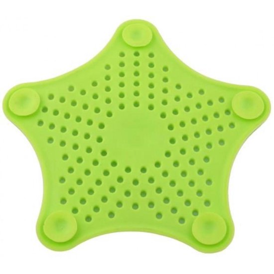 Silicone Afvoerstop - Afvoerplug - Anti Haar Verstopping - Groen