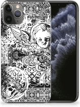 Silicone Back Case Geschikt voor iPhone 11 Pro Skulls Angel