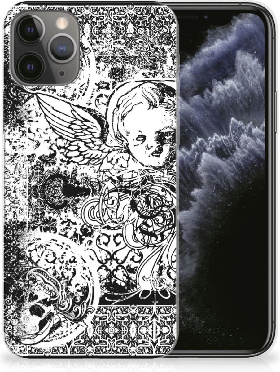 Silicone Back Case Apple iPhone 11 Pro Skulls Angel