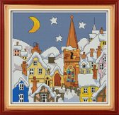 Artstudioclub®  borduurpakketten volwassenen 28×27cm  sneeuwlandschap