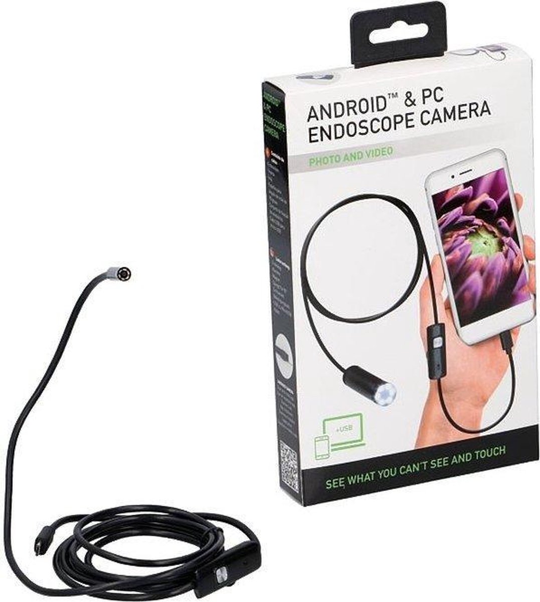 Soundlogic Endoscoop - HD Camera - 2 meter - Android | bol.com
