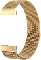 Fitbit Charge 3 & 4 Luxe Milanees bandje |Goud / Gold| Premium kwaliteit | Maat: S/M | RVS |TrendParts