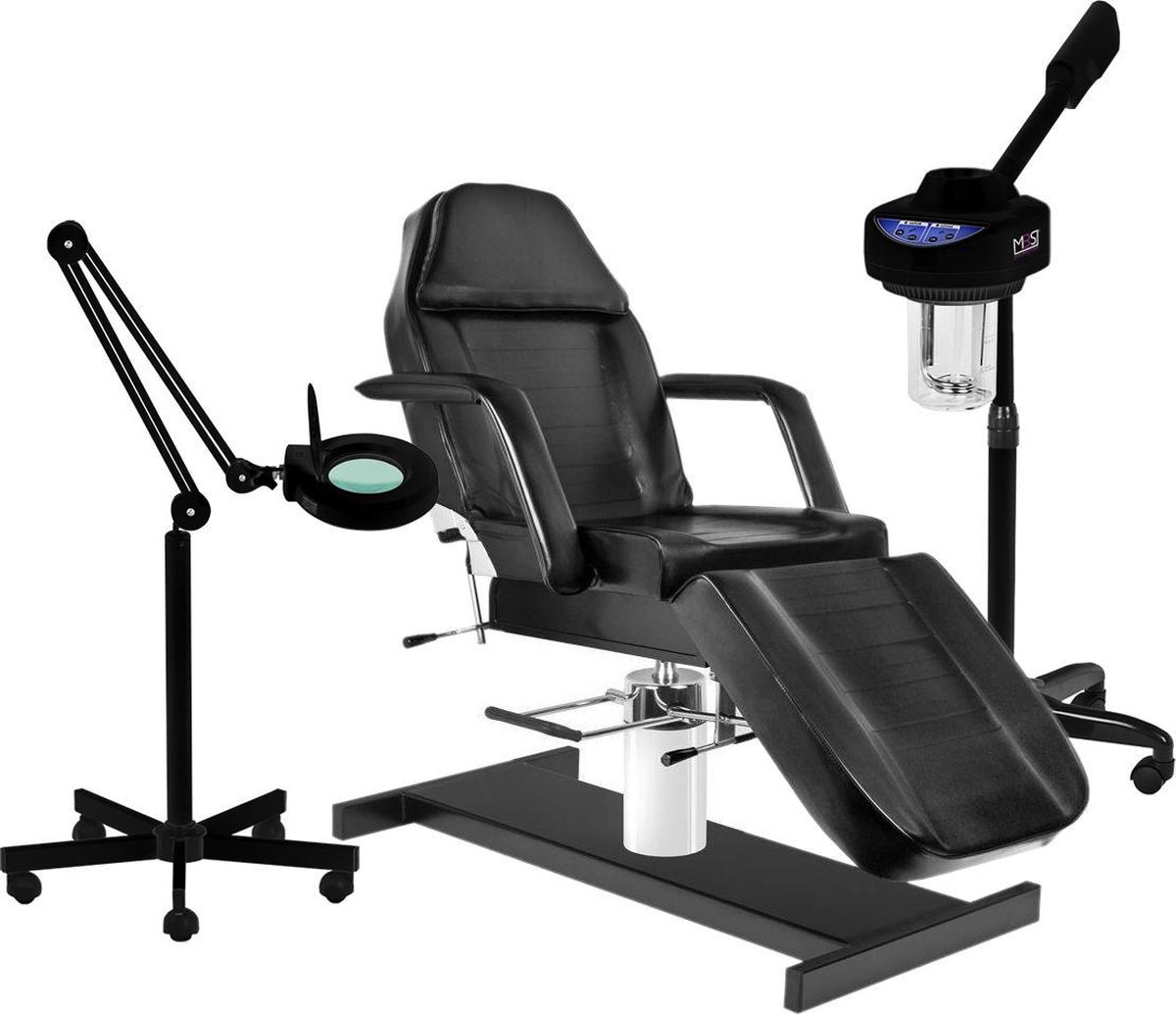 Starter set zwart INCL. behandelstoelhoes /Pedicurestoel - Behandelstoel - LED Loeplamp - Vapozone (51)