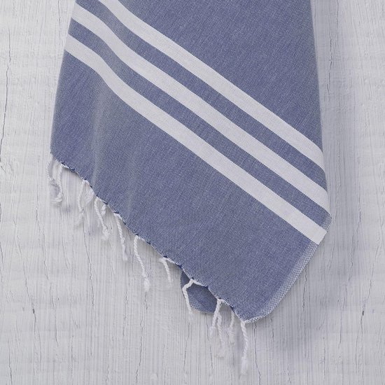 Ijveraar Goodwill Kruipen Hammam handdoek blauw | bol.com