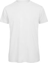 Senvi 5 pack T-Shirt -100% biologisch katoen - Kleur: Wit - 3XL