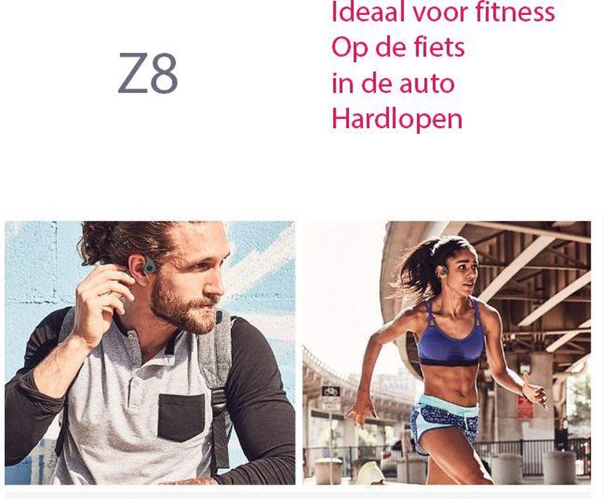 waterdichte bone Conduction Bluetooth hoofdtelefoon Z8