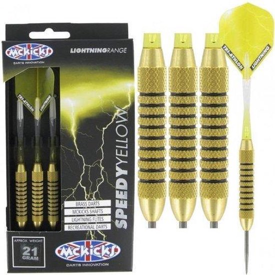McKicks Brass Speedy Yellow dartpijlen van McKicks — afbeelding 5