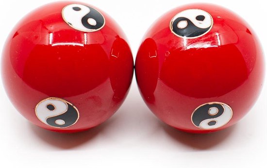 Meridiaan Kogels Yin Yang Groot Rood | bol.com