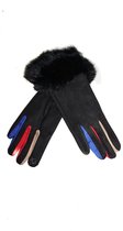 Spandex Dames Handschoenen - Zwart - Touchscreen