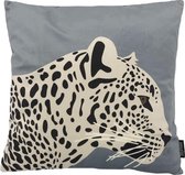 Velvet Leopard #3 Kussenhoes | Fluweel - Polyester | 45 x 45 cm | Luipaard