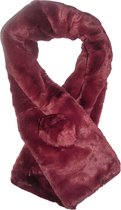 Dames Sjaal - Bordo - Rood Bol afsluiting
