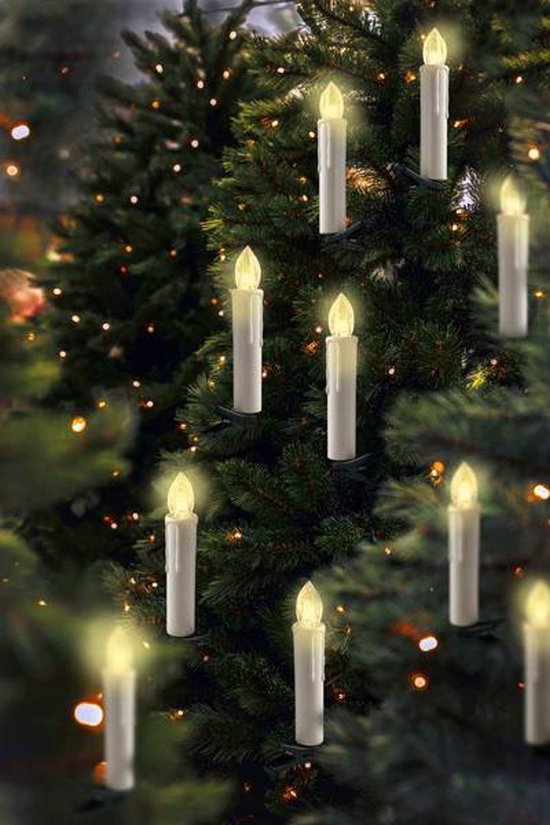 Draadloze kerstboomverlichting voor binnen - 20 stuks LED Warm-wit (werkt  op batterijen) | bol.com