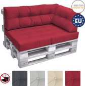 Beautissu Eco Elements palletkussen – zijkussen 60x40x15cm - Rood